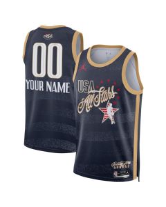 Men's 2026 NBA All-Star Navy Game Swingman Custom Jersey (Navy)