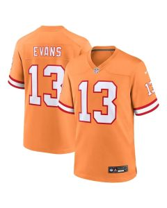 Men's '76 Tampa Bay Buccaneers #13 Mike Evans Orange Player Game Jersey (Orange)