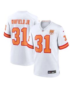 Men's '76 Tampa Bay Buccaneers #31 Antoine Winfield Jr. White 50th Season Game Jersey (White)