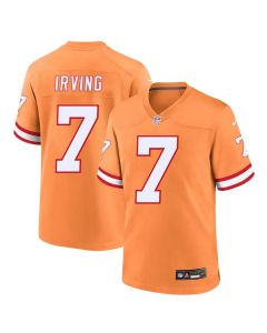 Men's '76 Tampa Bay Buccaneers #7 Bucky Irving Orange Player Game Jersey