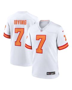 Men's '76 Tampa Bay Buccaneers #7 Bucky Irving White Player Game Jersey