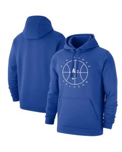 Men's Air Force Falcons Royal Basketball Icon Club Fleece Pullover Hoodie