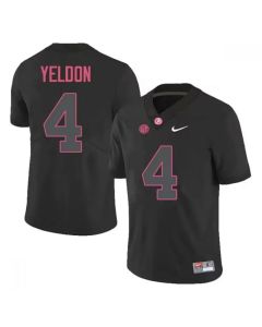 Men's Alabama Crimson Tide #4 T.J. Yeldon Black Stitched Football Jersey