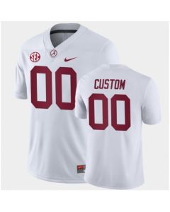Men's Alabama Crimson Tide Active Player Custom White Stitched Jersey