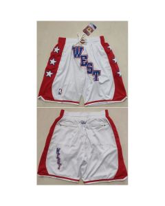 Men's All Star White Western Conference Shorts (Run Small)