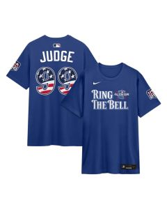 Men's American League #99 Aaron Judge Nike Rush Blue 2026 All-Star Game Name & Number T-Shirt (Blue)