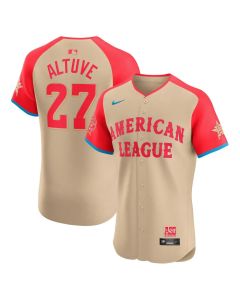 Men's American League Jose Altuve Cream 2024 MLB All-Star Game Elite Player Jersey
