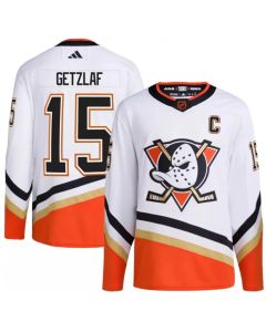 Men's Anaheim Ducks #15 Ryan Getzlaf White 2022-23 Reverse Retro Stitched Jersey