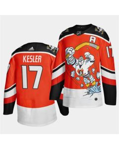 Men's Anaheim Ducks #17 Ryan Kesler 2020/21 Orange Reverse Retro Stitched Jersey