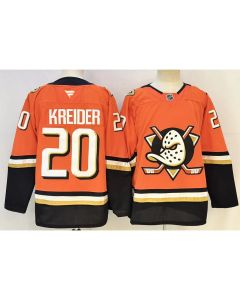 Men's Anaheim Ducks #20 Chris Kreider Orange 2026 Home Hockey Jersey
