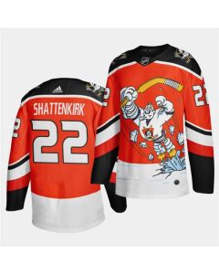 Men's Anaheim Ducks #22 Kevin Shattenkirk 2020/21 Orange Reverse Retro Stitched Jersey