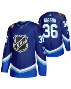 Men's Anaheim Ducks #36 John Gibson 2022 All-Star Blue Stitched Jersey