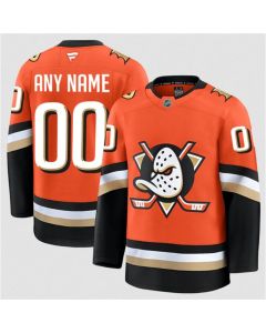Men's Anaheim Ducks Active Player Custom Orange 2024-25 Home Stitched Hockey Jersey
