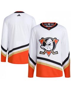 Men's Anaheim Ducks Blank White 2022-23 Reverse Retro Stitched Jersey