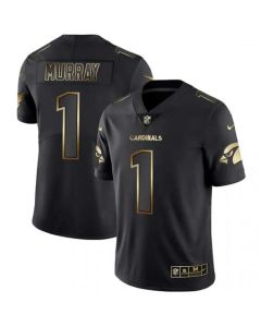 Men's Arizona Cardinals #1 Kyler Murray 2019 Black Gold Edition Stitched NFL Jersey