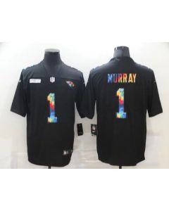 Men's Arizona Cardinals #1 Kyler Murray 2020 Black Crucial Catch Limited Stitched Jersey