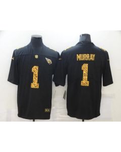Men's Arizona Cardinals #1 Kyler Murray 2020 Black Leopard Print Fashion Limited Stitched Jersey