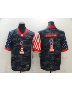 Men's Arizona Cardinals #1 Kyler Murray 2020 Camo USA Flag Limited Stitched Jersey