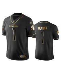 Men's Arizona Cardinals #1 Kyler Murray Black 2019 Golden Edition Limited Stitched NFL Jersey