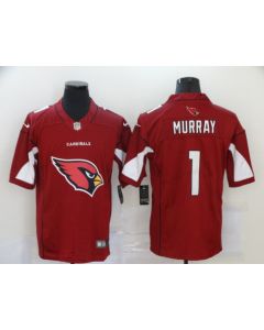 Men's Arizona Cardinals #1 Kyler Murray Red 2020 Team Big Logo Limited Stitched Jersey