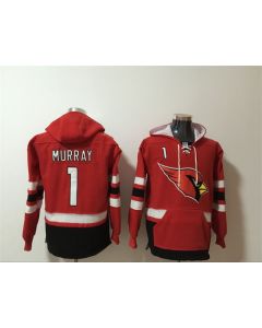 Men's Arizona Cardinals #1 Kyler Murray Red Ageless Must-Have Lace-Up Pullover Hoodie (Red)