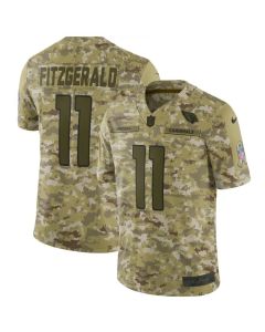 Men's Arizona Cardinals #11 Larry Fitzgerald 2018 Camo Salute to Service Limited Stitched NFL Jersey