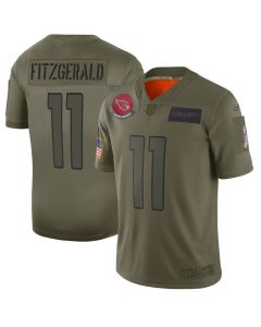 Men's Arizona Cardinals #11 Larry Fitzgerald 2019 Camo Salute To Service Limited Stitched NFL Jersey