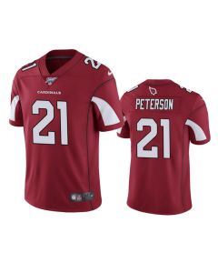 Men's Arizona Cardinals #21 Patrick Peterson Red 2019 100th Season Vapor Untouchable Limited Stitched NFL Jersey