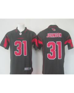 Men's Arizona Cardinals #31 David Johnson Black Limited Rush Stitched NFL Jersey