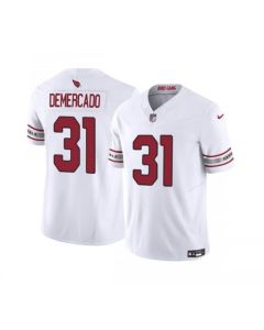 Men's Arizona Cardinals #31 Emari Demercado White 2023 F.U.S.E. Vapor Untouchable Limited Stitched Football Jersey