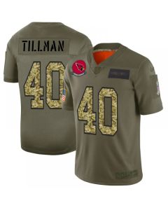 Men's Arizona Cardinals #40 Pat Tillman 2019 Olive/Camo Salute To Service Limited Stitched NFL Jersey