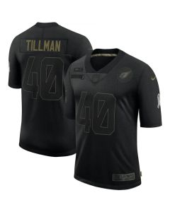 Men's Arizona Cardinals #40 Pat Tillman 2020 Black Salute To Service Limited Stitched Jersey