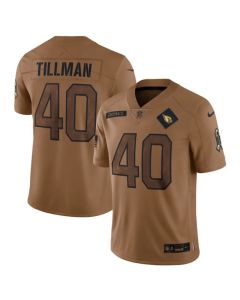 Men's Arizona Cardinals #40 Pat Tillman 2023 Brown Salute To Service Limited Stitched Football Jersey