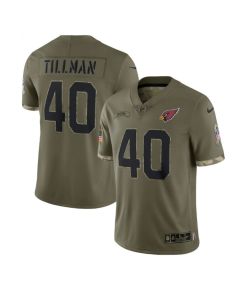 Men's Arizona Cardinals #40 Pat Tillman Olive 2022 Salute To Service Limited Stitched Jersey
