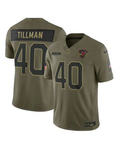Men's Arizona Cardinals #40 Pat Tillman Olive 2025 Salute to Service Retired Limited Jersey (Olive)