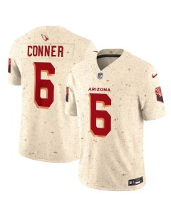 Men's Arizona Cardinals #6 James Conner Cream Rivalries Collection F.U.S.E. Vapor Limited Stitched Jersey (Cream)