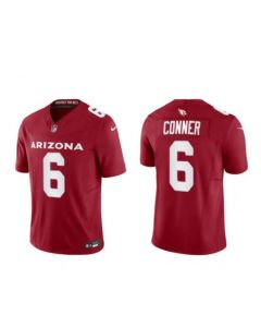 Men's Arizona Cardinals #6 James Conner Red 2023 F.U.S.E. Vapor Untouchable Limited Stitched Football Jersey