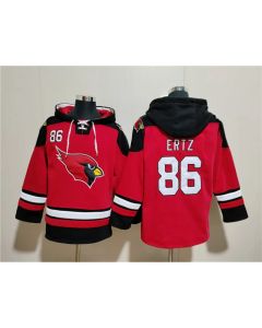 Men's Arizona Cardinals #86 Zach Ertz Red Ageless Must-Have Lace-Up Pullover Hoodie
