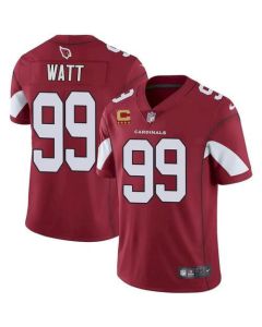 Men's Arizona Cardinals #99 J.J. Watt 2022 Red With 4-star C Patch Vapor Untouchable Limited Stitched Jersey