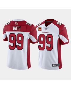 Men's Arizona Cardinals #99 J.J. Watt 2022 White With 4-star C Patch Vapor Untouchable Limited Stitched Jersey