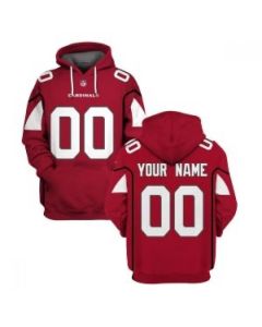 Men's Arizona Cardinals Active Player Custom 2021 Red Pullover Hoodie (Red)