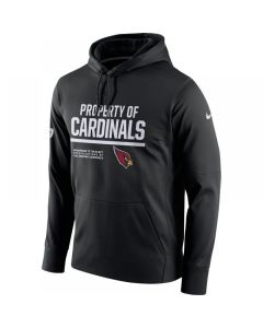 Men's Arizona Cardinals Black Circuit Property Of Performance Pullover Hoodie