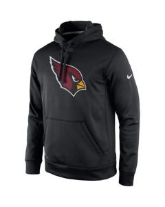Men's Arizona Cardinals Black Practice Performance Pullover Hoodie