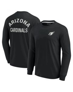Men's Arizona Cardinals Black Signature Unisex Super Soft Long Sleeve T-Shirt