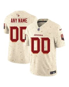 Men's Arizona Cardinals Custom Cream Rivalries Collection F.U.S.E. Vapor Limited Stitched Jersey (Cream)