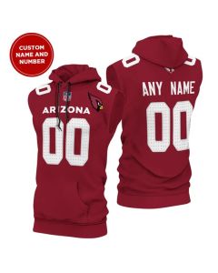 Men's Arizona Cardinals Customized Red Limited Edition Sleeveless Hoodie