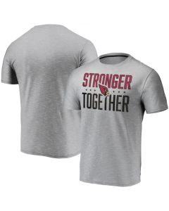 Men's Arizona Cardinals Gray Stronger Together Space Dye T-Shirt