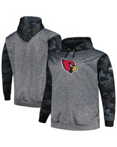 Men's Arizona Cardinals Heather Charcoal Big & Tall Camo Pullover Hoodie