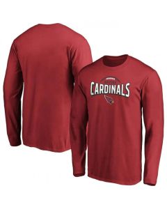 Men's Arizona Cardinals Red Clamp Down Long Sleeve T-Shirt