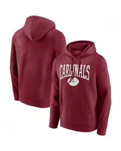 Men's Arizona Cardinals Red Gridiron Classics Campus Standard Pullover Hoodie